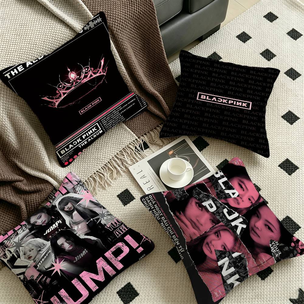 Home Textiles Group - B-Black Kpopグループ P-Pinks ガールズピロー アニメピロー ソファベッド