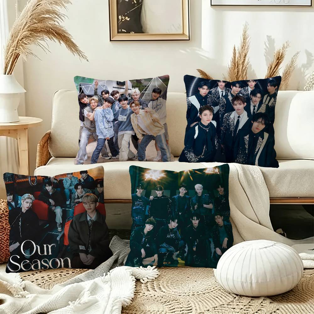 Home Textiles Group - 韓国ZB1グループZEROBASEONEアニメ枕ソファベッドヘッドピローカバークッションカバー45x45cmファッション