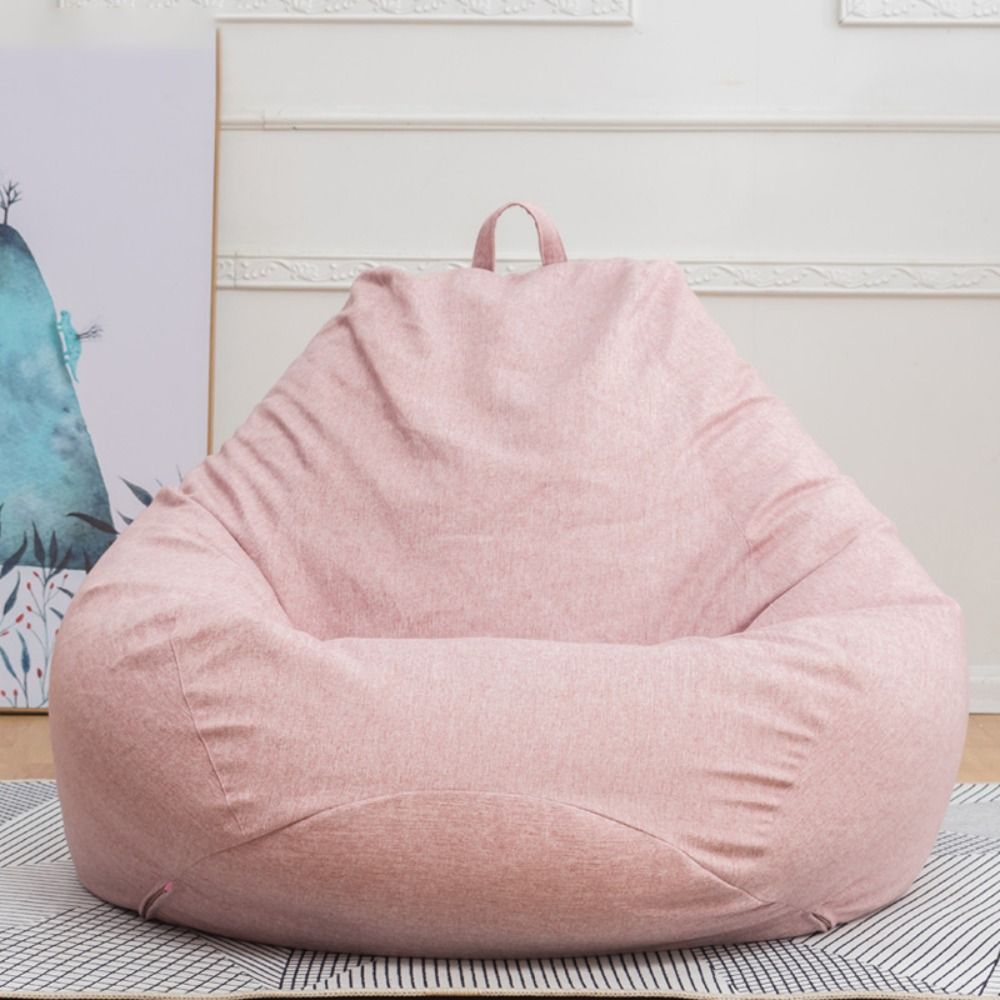 Floor Cushion Pouf - 快適なビーズクッションソファカバー、取り外し可能で通気性のあるレイジーソファカバー、洗濯可能なソフトパフカウチカバー、大人用