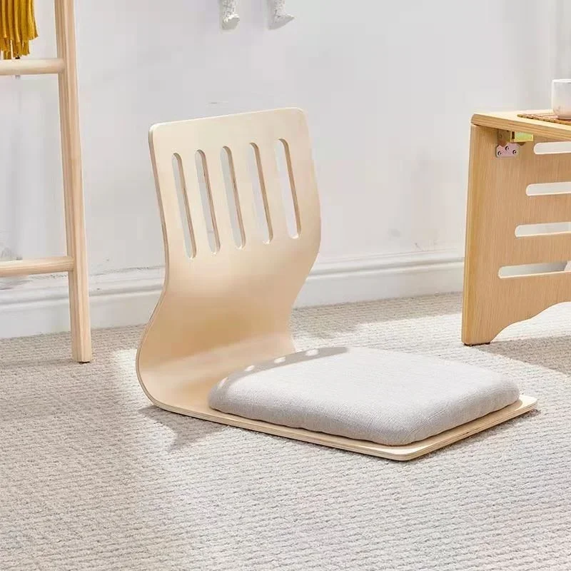 Floor Cushion Pouf - 日本の畳椅子,脚なしのテーブルチェア,黒仕上げ,家庭用家具,リビングルーム