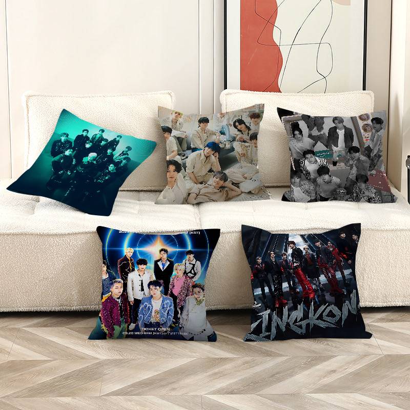 Home Textiles Group - KpopグループT-TREASUREクッションカバー装飾枕ソファホームデコレーション枕カバー
