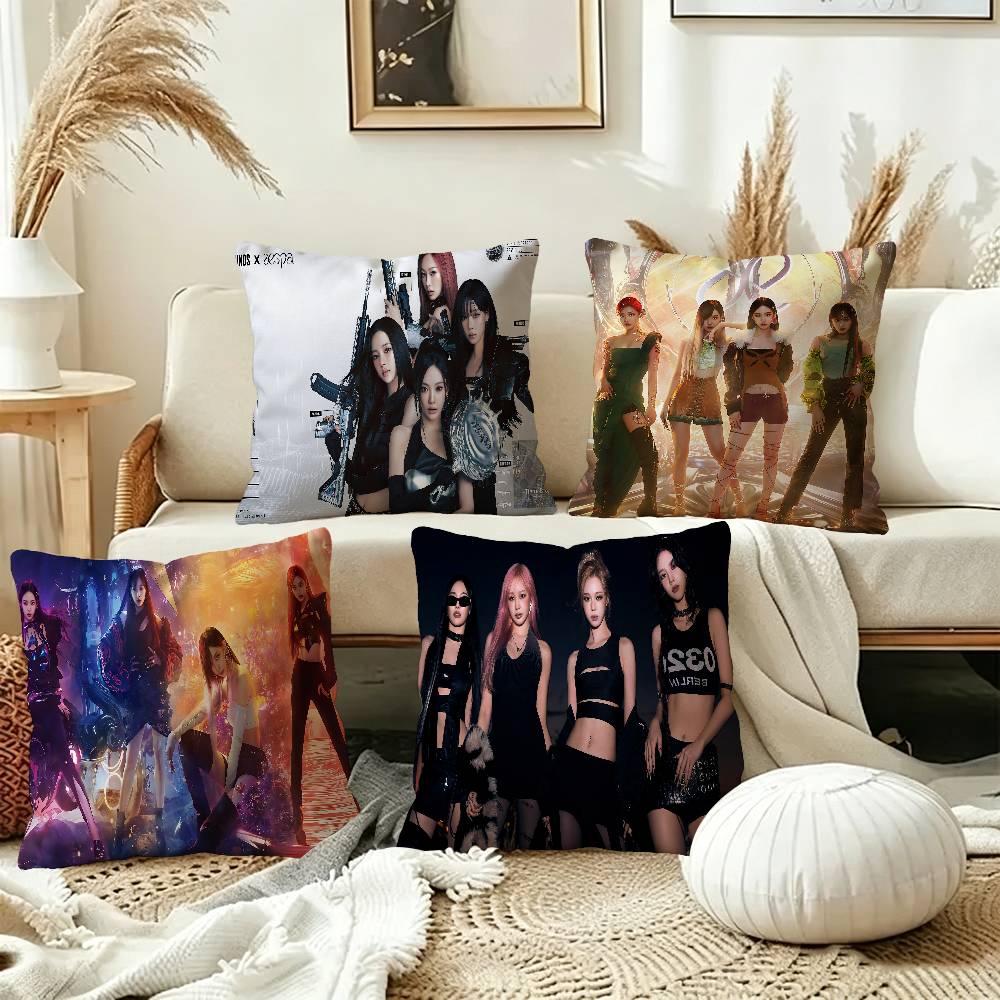 Kpop グループ A-Aespas 装飾部屋の美学枕カバー - Home Textiles Group のレビューと価格