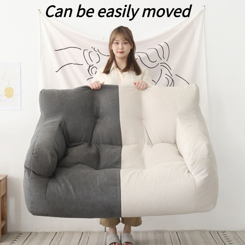 2人用ビーンバッグソファリラックスソフトレイジーパフソファリ - Floor Cushion Pouf のレビューと価格