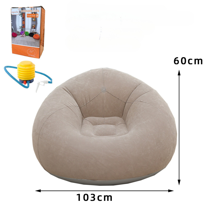 大型インフレータブルレイジーソファ PVCラウンジャービーン - Floor Cushion Pouf のレビューと価格