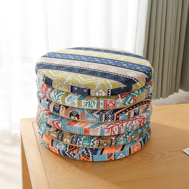 厚さ4.5cmのメモリーフォーム丸型フロアクッション、滑り止 - Floor Cushion Pouf のレビューと価格