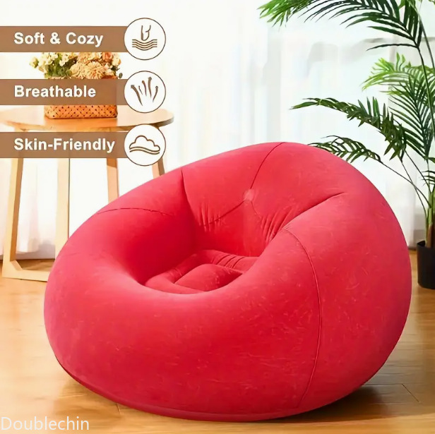 シングルフロッキング加工インフレータブルレイジーソファ、折り - Floor Cushion Pouf のレビューと価格