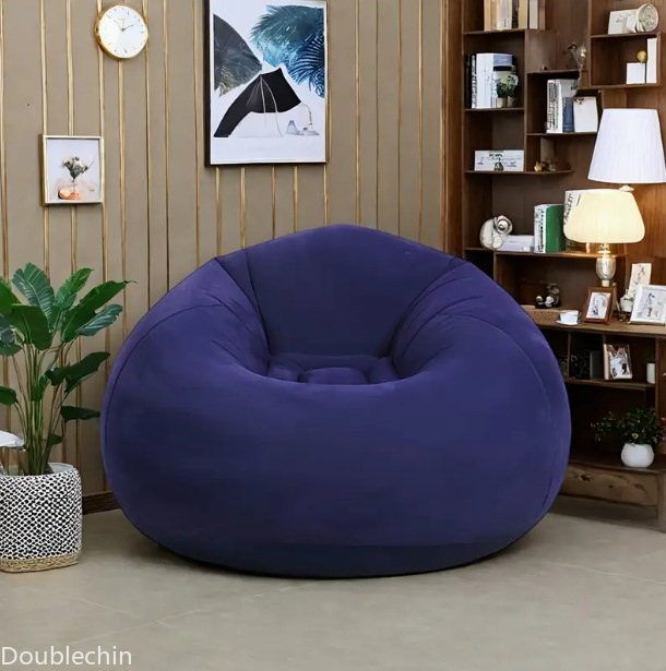 シングルフロッキング加工インフレータブルレイジーソファ、折り - Floor Cushion Pouf のレビューと価格