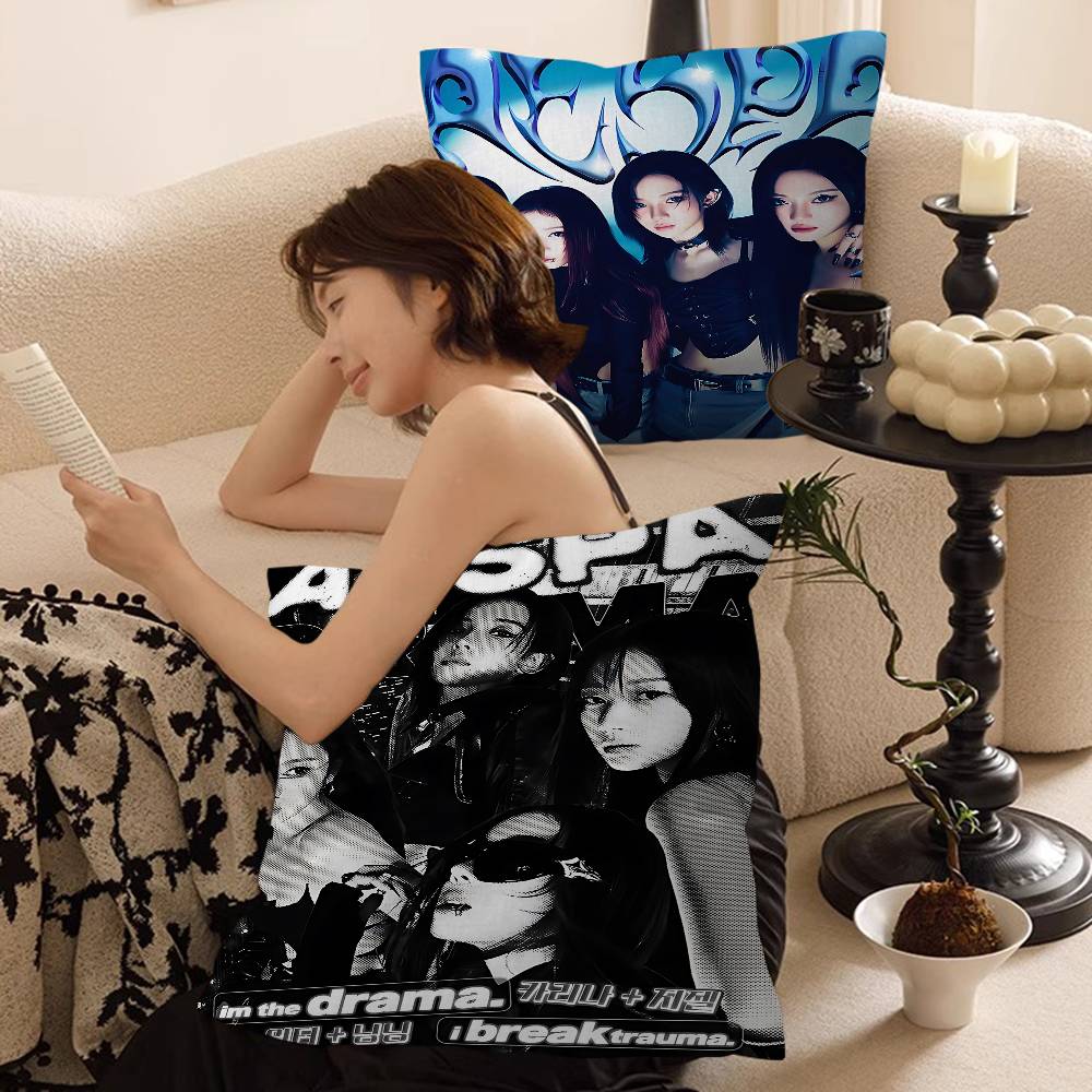 ガールグループ Kpop A-Aespa オフィスクッション - Home Textiles Group のレビューと価格