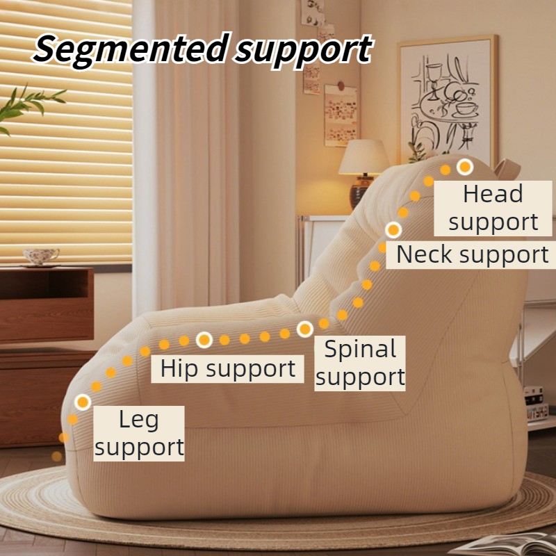 レイジービーンバッグソファ ポータブルで快適な小型ソファ リ - Floor Cushion Pouf のレビューと価格