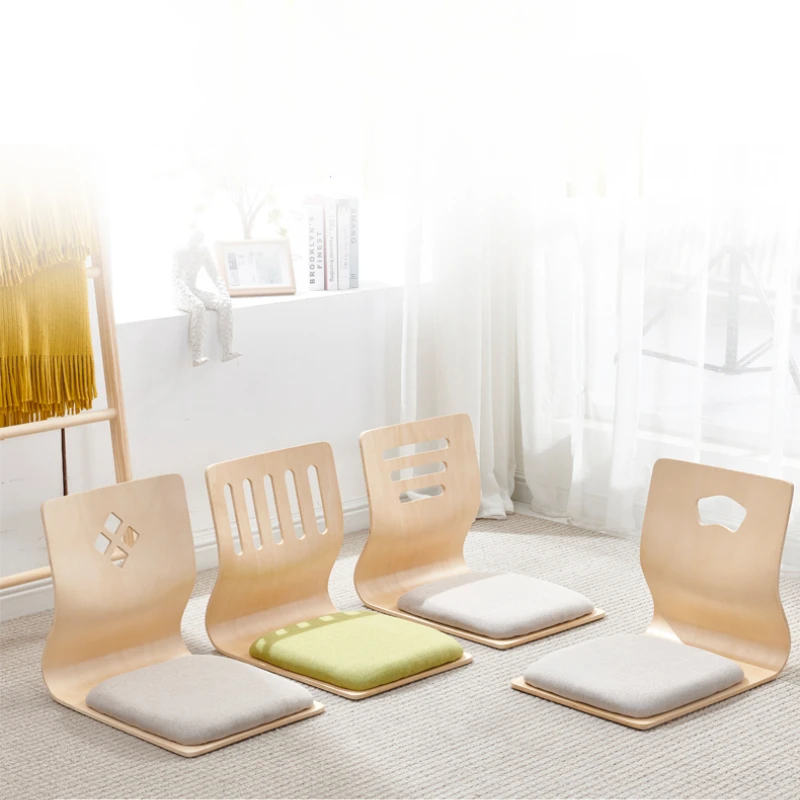 日本の畳椅子,脚なしのテーブルチェア,黒仕上げ,家庭用家具, - Floor Cushion Pouf のレビューと価格