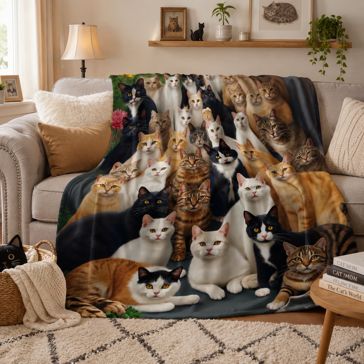 猫用ソフトブランケット1枚、猫好きへのギフトに最適 - Home Textiles Group のレビューと価格